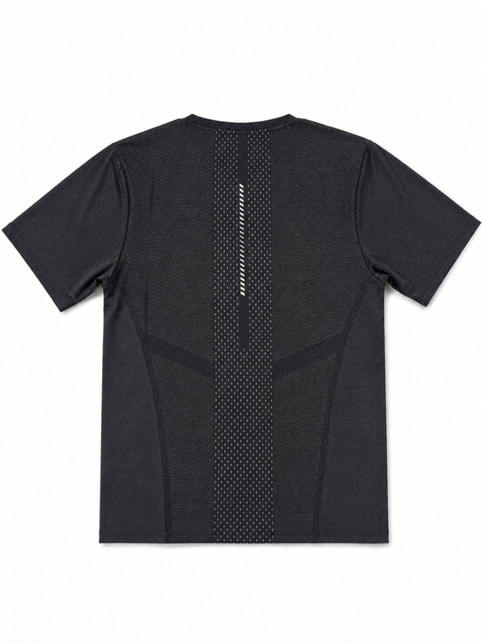 ATLAS PERFORMANCE TEE — OBSIDIAN
