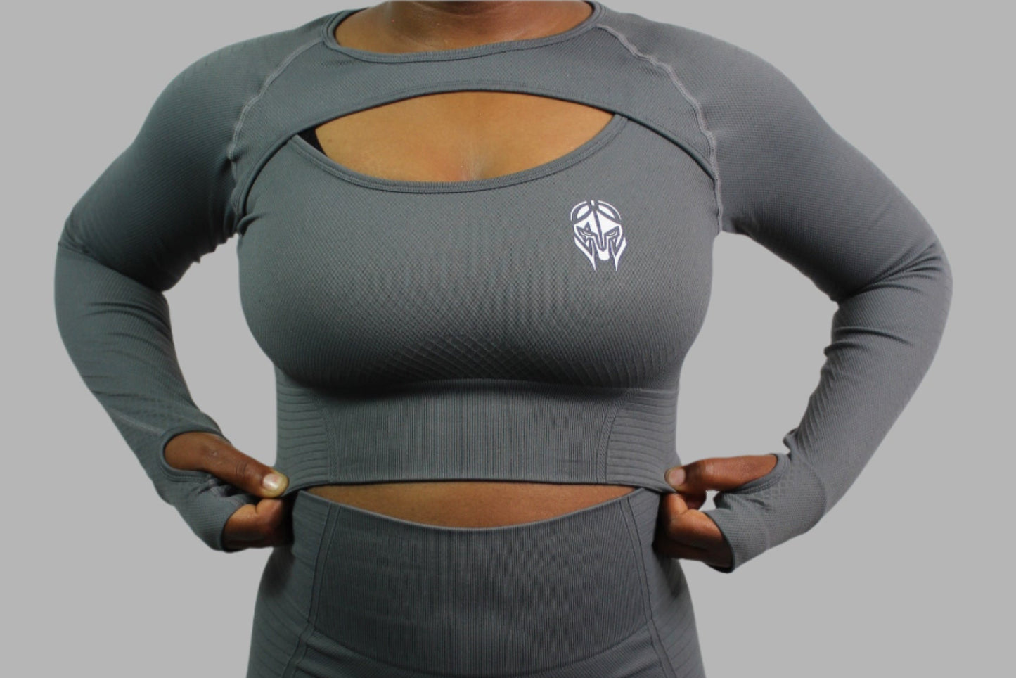 VALKYRIE LONG SLEEVE TOP – GREY