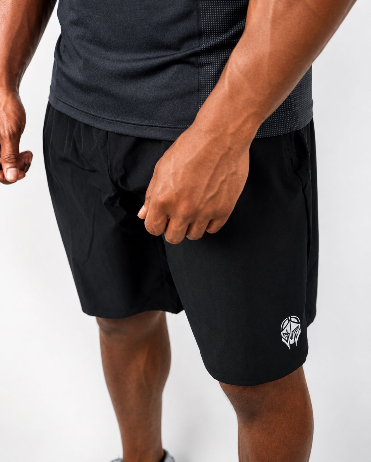 ATLAS TRAINING SHORTS — OBSIDIAN