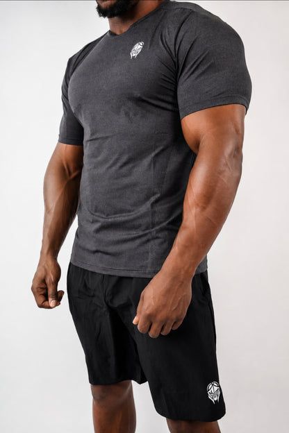 ATLAS TRAINING SHORTS — OBSIDIAN