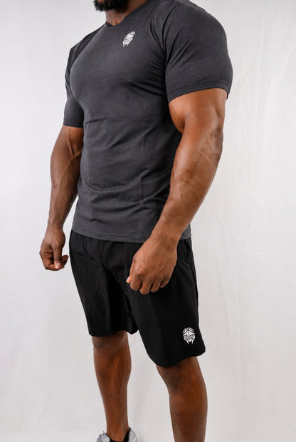 ATLAS TRAINING SHORTS — OBSIDIAN