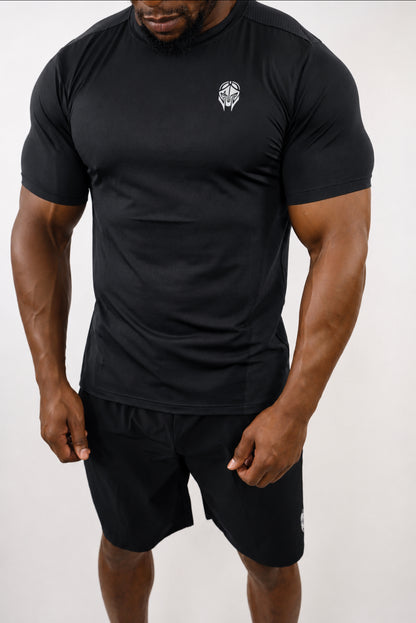 ATLAS PERFORMANCE TEE — OBSIDIAN