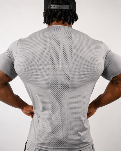 ATLAS PERFORMANCE TEE — STORM GREY
