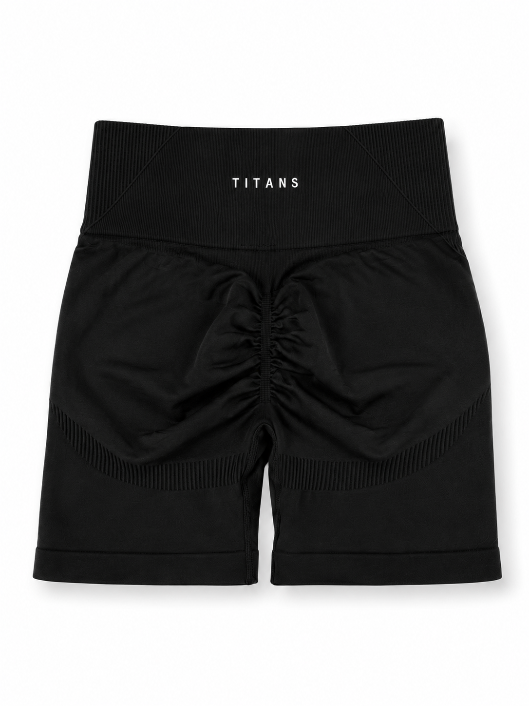 THE ATALANTA SCRUNCH SHORTS — ONYX