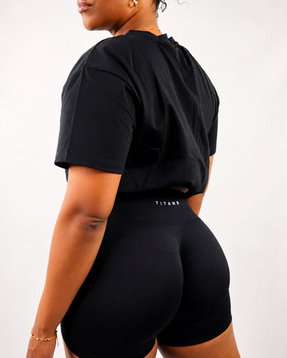 TITANS BOXY TEE — BLACK