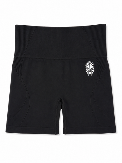 THE ATALANTA SCRUNCH SHORTS — ONYX
