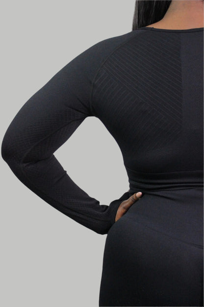 Grey Valkyrie long sleeve shirt by Titans, featuring a fitted design and detailed graphic print on the front.