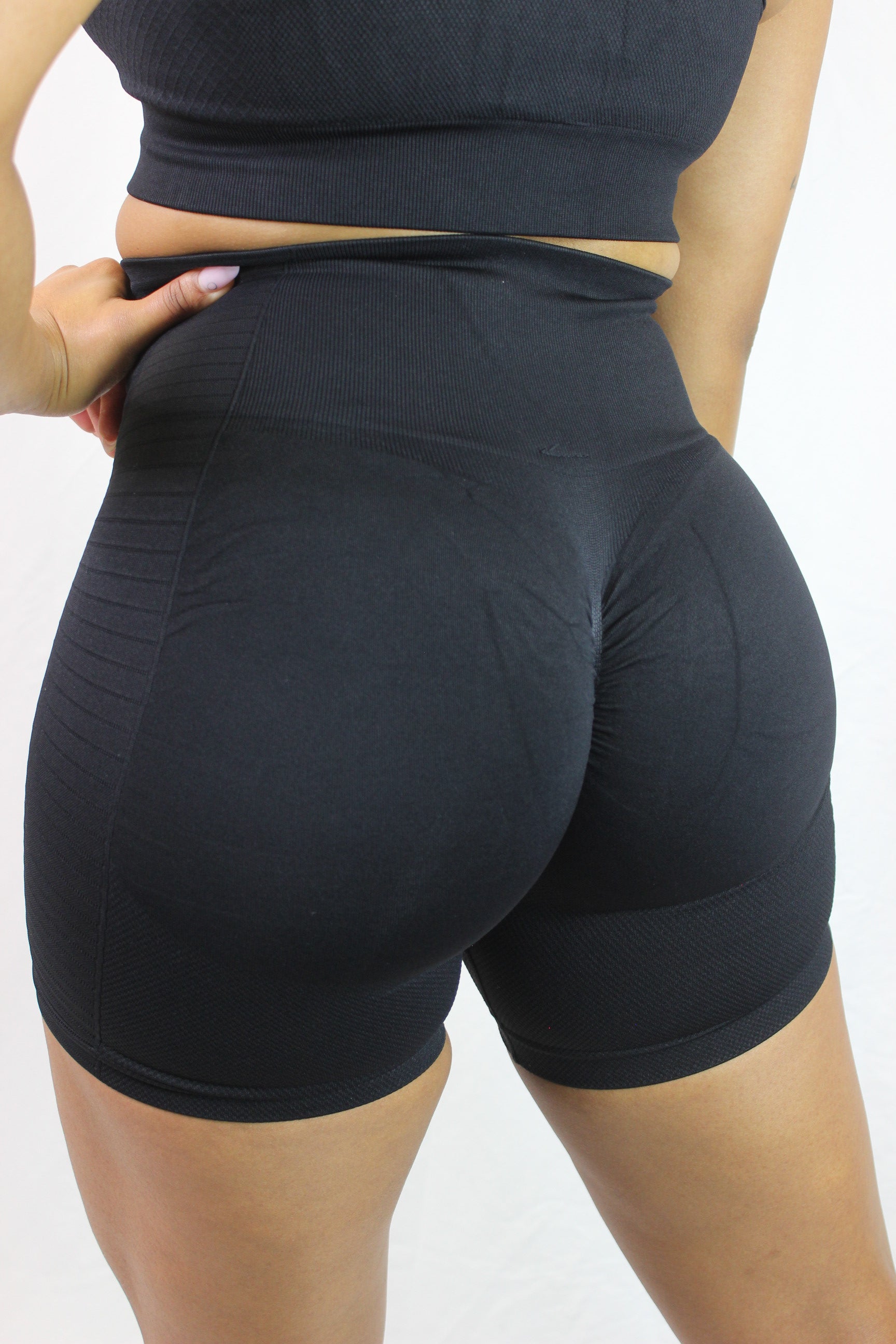 Black Valkyrie Shorts by Titans, showcasing a sleek athletic design with a comfortable fit and stylish appearance.