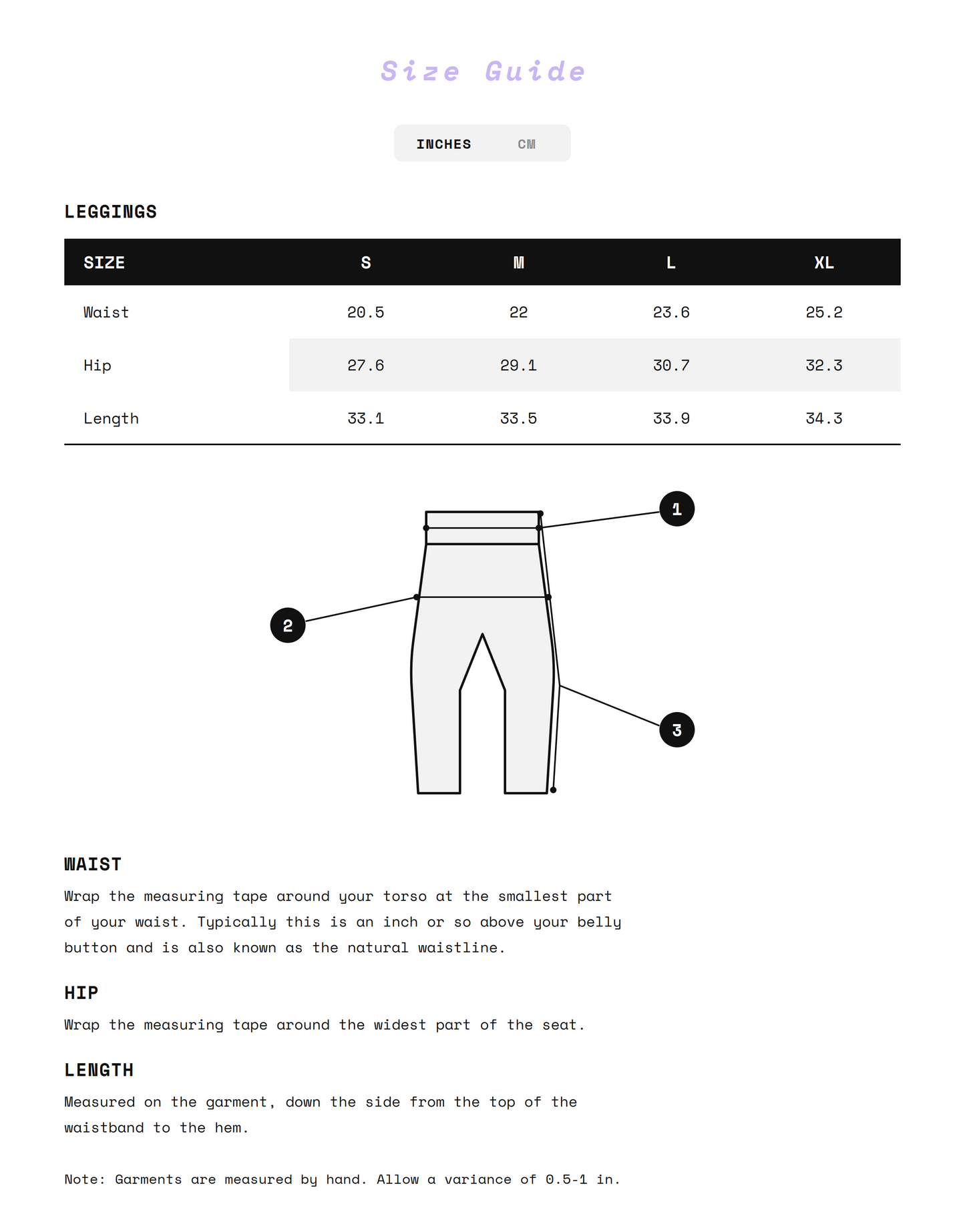 ATALANTA LEGGINGS — ONYX